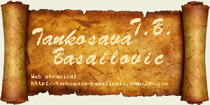 Tankosava Basailović vizit kartica